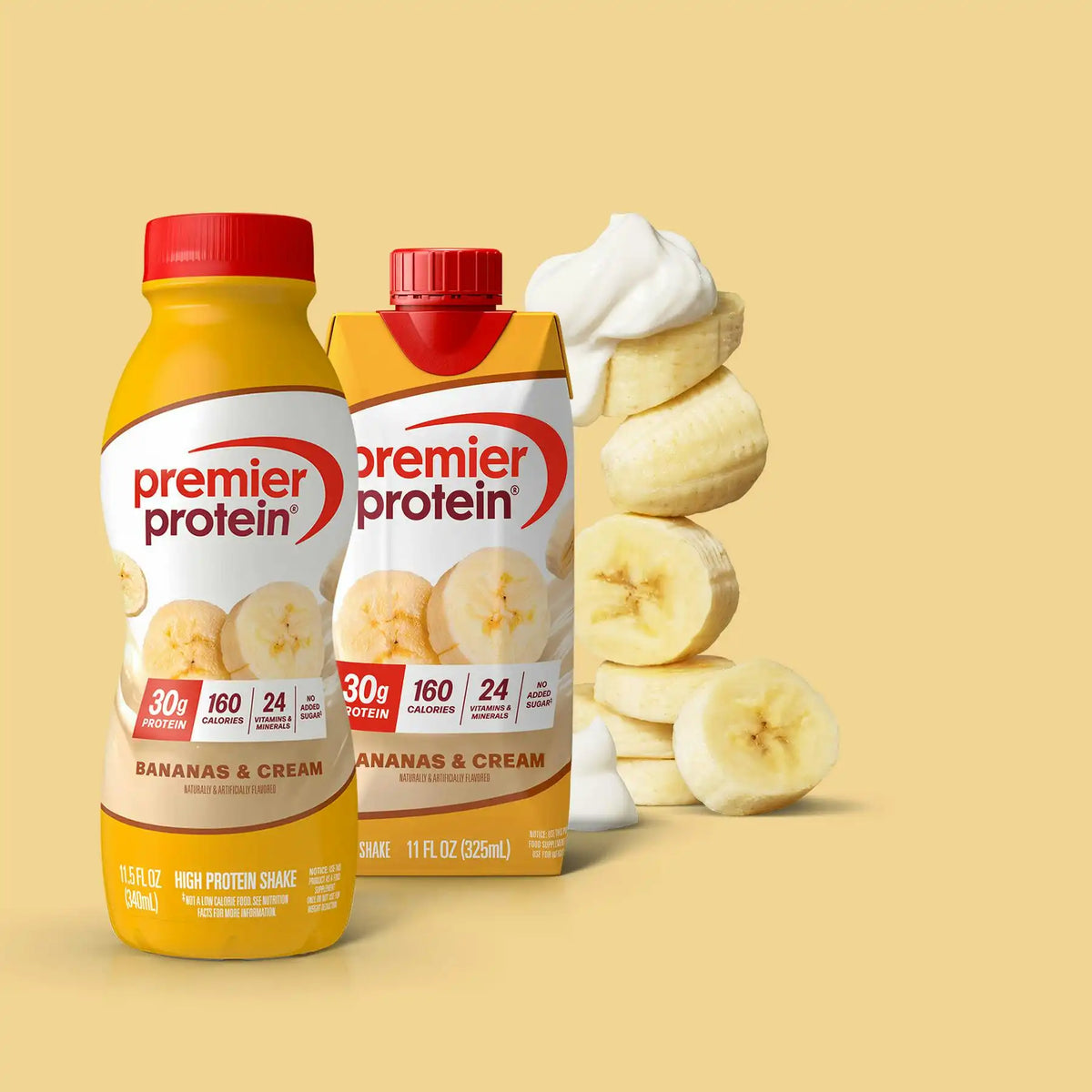 Bananas & Cream Protein Shake