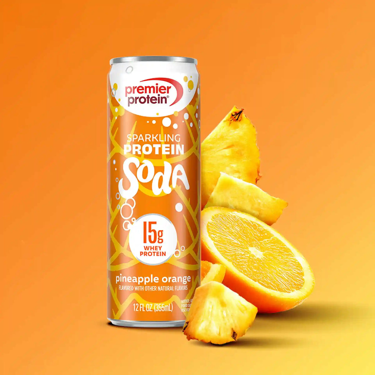 Pineapple Orange Sparkling Protein Soda