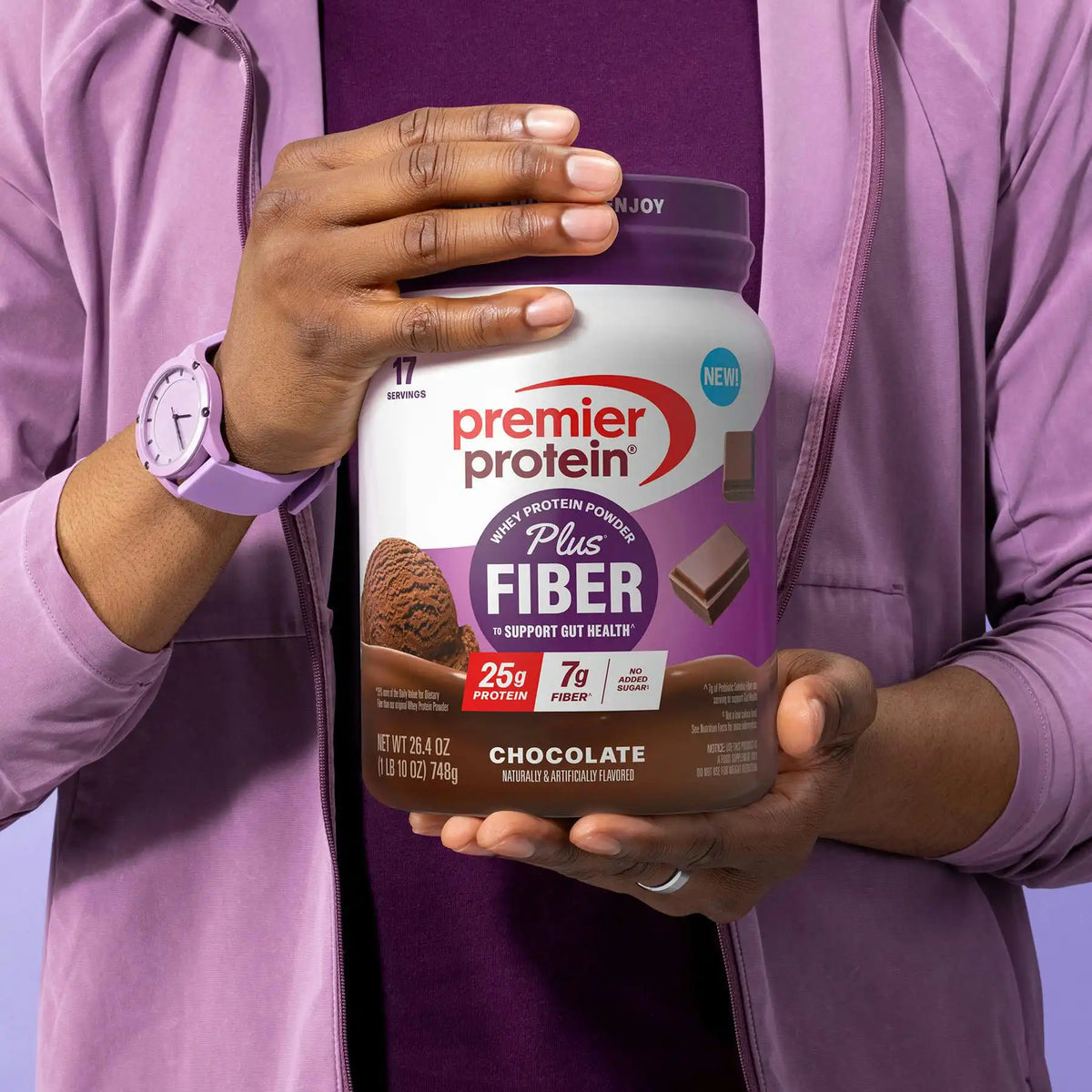 Chocolate Protein Plus Fiber Powder